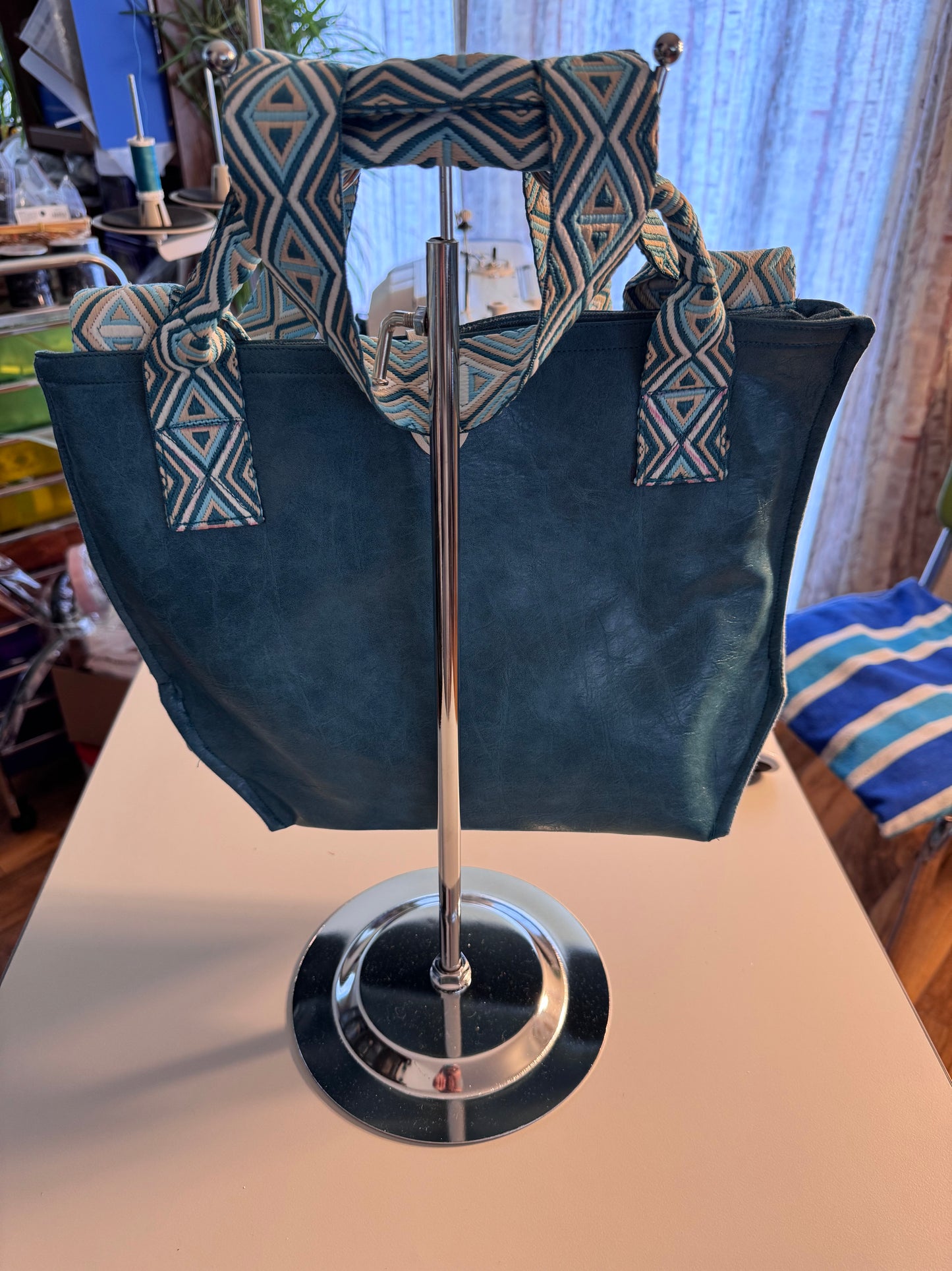 Tote faux leather